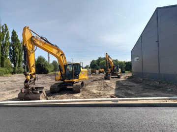 Zpevněné plochy v areálu JF Logistics Zpevněné plochy v areálu JF Logistics