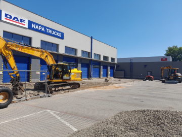 Zpevněné plochy v areálu NAPA TRUCK